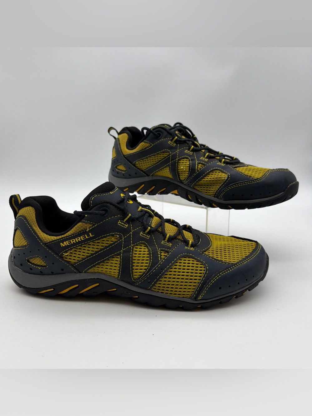 Merrell Mens 10 Rockbit Cove Hiking Water Trail Shoes Trekking Waterproof Yellow